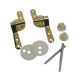 Toilet seat Hinge set Brass Plated