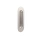 Flush Door Pull Oval (Round Inner) Satin Stainless Steel 120x40mm