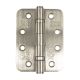 Mild Steel BallBearing Radius Corner Hinge 100mm CE7 Rated Satin Nickel Plated